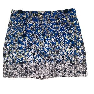Slazenger Blue and Black Geometric Golf Skort EUC 6